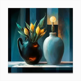 Tulips In A Vase 8 Canvas Print