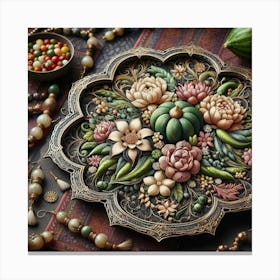 flowers meal Canvas Print