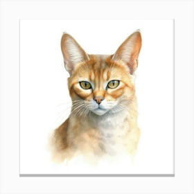 Chausie Cat Portrait 2 Canvas Print