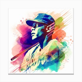 Baseball Player Canvas Print