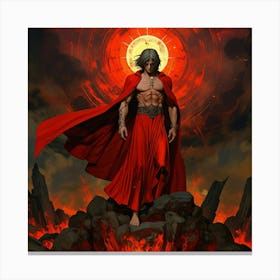 Red Cloak Canvas Print