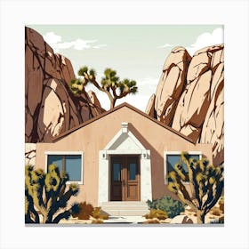 Joshua Tree Architecture Art Print 2 Canvas Print