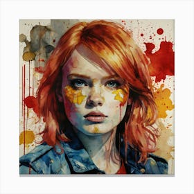 Girl With Red Hair 1 Canvas Print