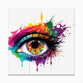 Colorful Eye Canvas Print