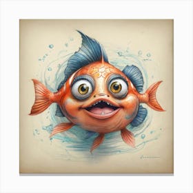 Funny Fish Canvas Print