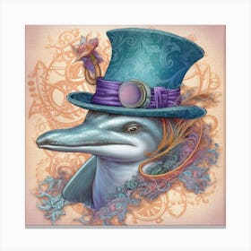 Steampunk Dolphin 1 Stampe su tela