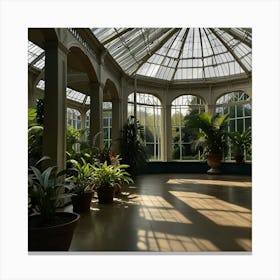 Default A Solitary Walk At Kew Gardens Plant House Interior Ar 1 Canvas Print