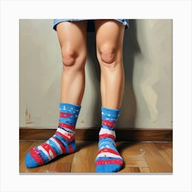 Looking For My Socks Art Print Canvas Print