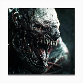 Creature from hell Canvas Print