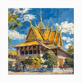 Phnom Penh Royal Palace 6 Canvas Print