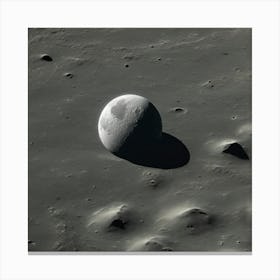 Moon - Moon Stock Videos & Royalty-Free Footage Canvas Print
