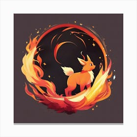 Fire Fox Canvas Print