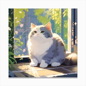 Cute Cat Canvas Print