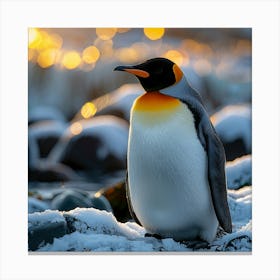 King Penguin 4 Canvas Print