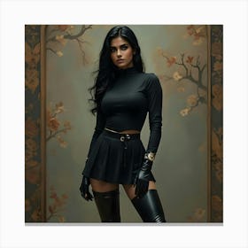 Thigh High Boots Canvas Print