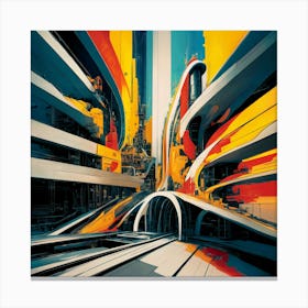 Abstract Architectural Art Print Canvas Print