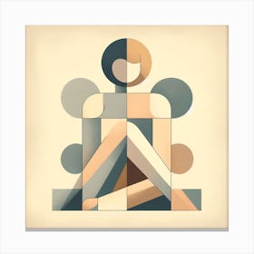 Geometric Woman Canvas Print