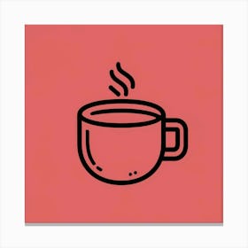 Coffee Cup Icon 4 Canvas Print