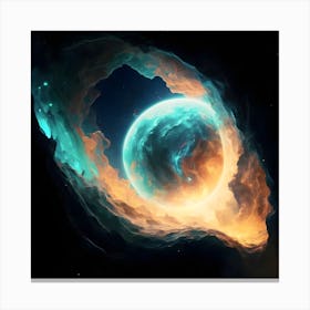 Deep Space Background Canvas Print