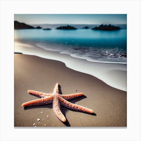 Starfish On The Beach Canvas Print