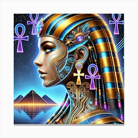 Egyptian Cleopatra Goddess Canvas Print