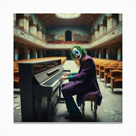 Joker At The Piano 4 Canvas Print