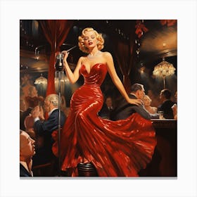 Midnight Blues with Marilyn Canvas Print
