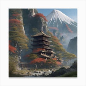 Japanese Temple Canvas Print