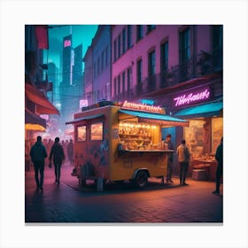 Neon City 16 Canvas Print