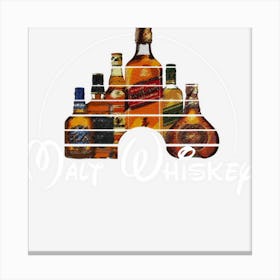 Malt Whiskey Funny Gift Idea Pun Parody Canvas Print