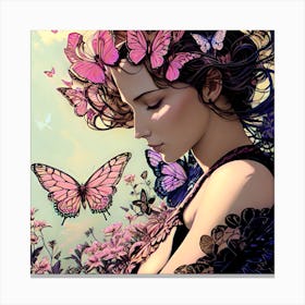 Butterfly Girl 1 Canvas Print