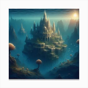 Underwater Palace 7 1 Canvas Print