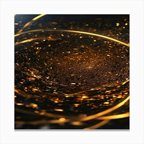 Abstract Golden Light Canvas Print