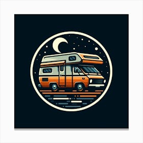 Retro Camper Van 1 Canvas Print