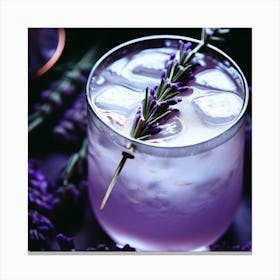 Lavender Cocktail 1 Canvas Print