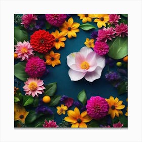 Flowers Stock Videos & Royalty-Free Footage 6 Canvas Print