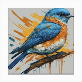 Bluebird 3 Canvas Print