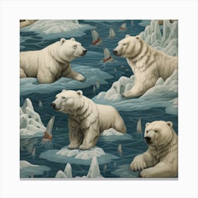 Polar Bears 1 Canvas Print