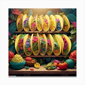 Mexican Food Canvas Print