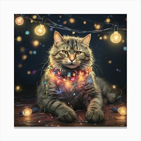 Christmas Cat 5 Canvas Print