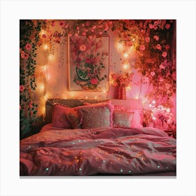 Pink Bedroom Canvas Print