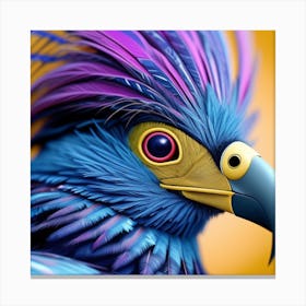 Blue Parrot Canvas Print