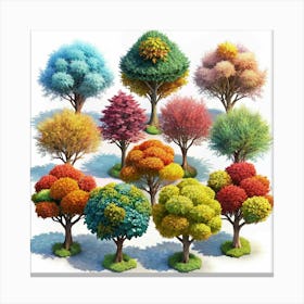 Colorful Autumn Trees 1 Canvas Print