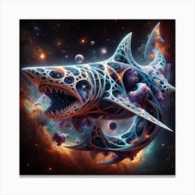 Cosmic shark Canvas Print