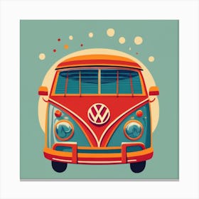 Vw Bus minimalistic style Canvas Print