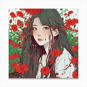 Flower Girl Canvas Print