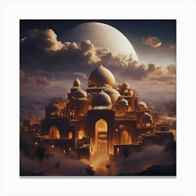 Egyptian City Canvas Print