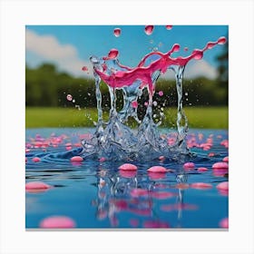 Splashing Water 3 Canvas Print
