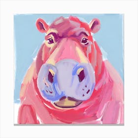 Hippopotamus 07 Canvas Print