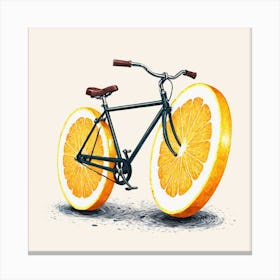 Orange Bike Canvas Print